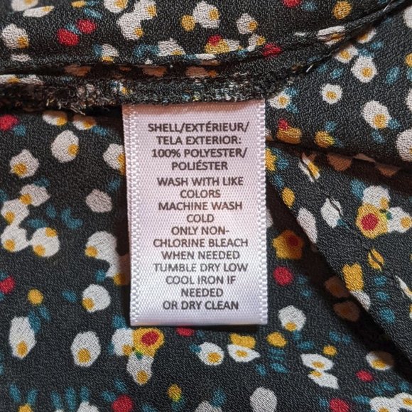 Loft | 'Fall Florals' Mixed Print Blouse Top - Picture 11 of 13